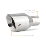 Mishimoto Clamp-on Double Wall Exhaust Tip - 2.5" Inlet, Slash Cut