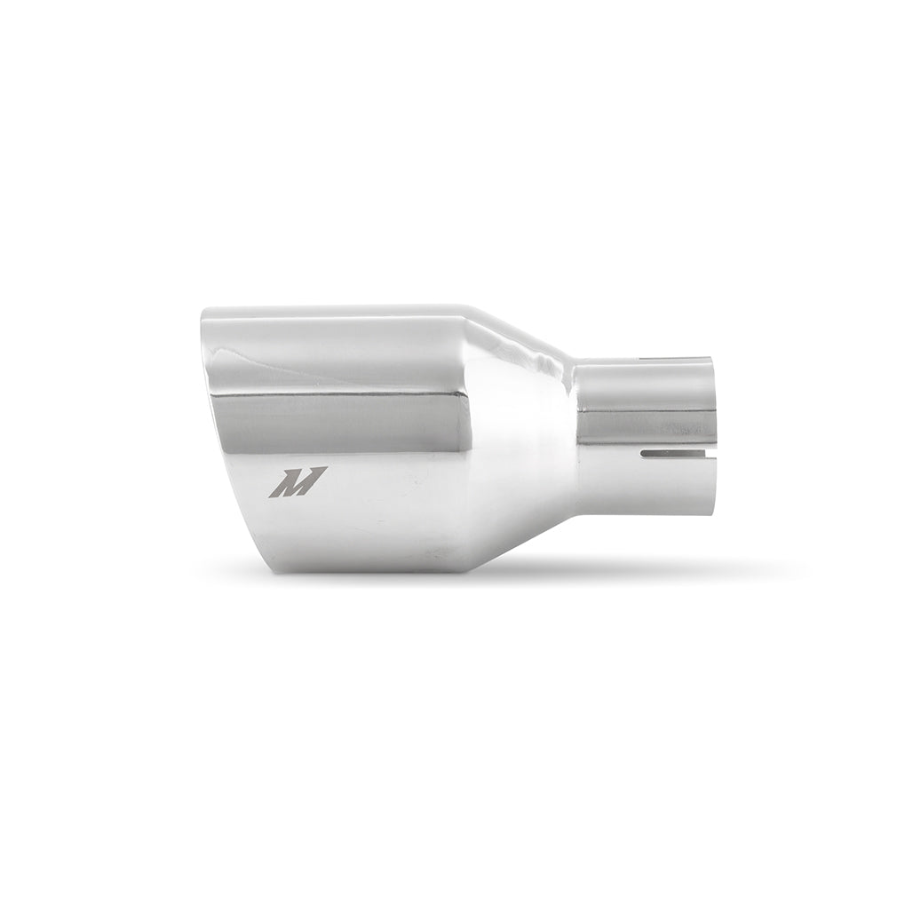 Mishimoto Clamp-on Double Wall Exhaust Tip - 2.5" Inlet, Slash Cut