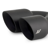 Mishimoto Dual Offset Tips, 2.5" Inlet, 3" Outlet, Slash Cut