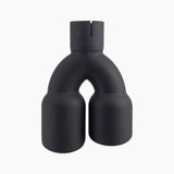 Mishimoto Dual Offset Tips, 2.5" Inlet, 3" Outlet, Slash Cut