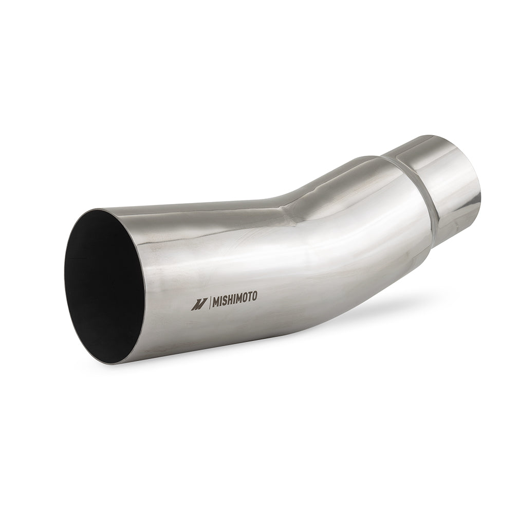 Mishimoto Long Turndown Muffler Tip, 5" Inlet, 6" Outlet - Polished