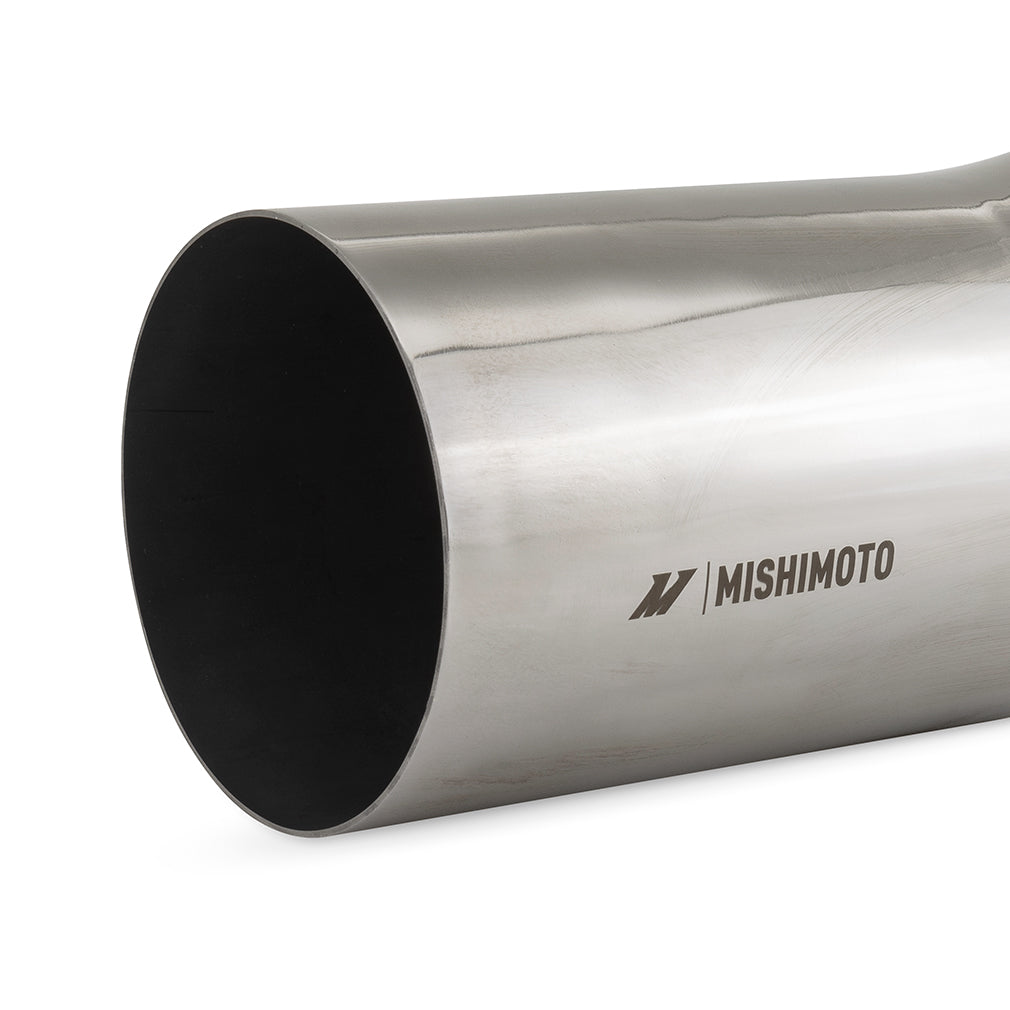 Mishimoto Long Turndown Muffler Tip, 5" Inlet, 6" Outlet - Polished