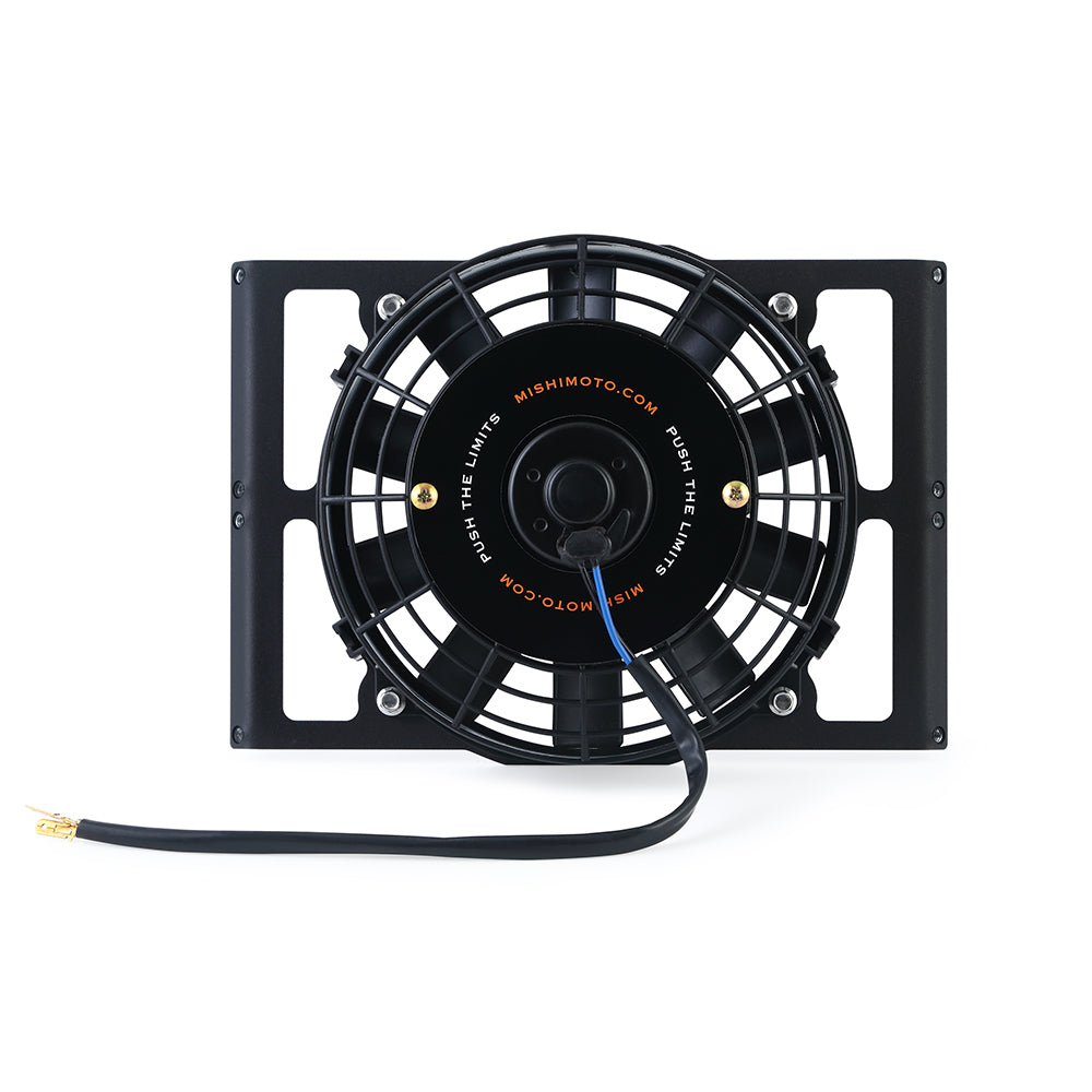 Mishimoto 10" Heavy-Duty Oil Cooler Fan Shroud - Micro Wrinkle Black