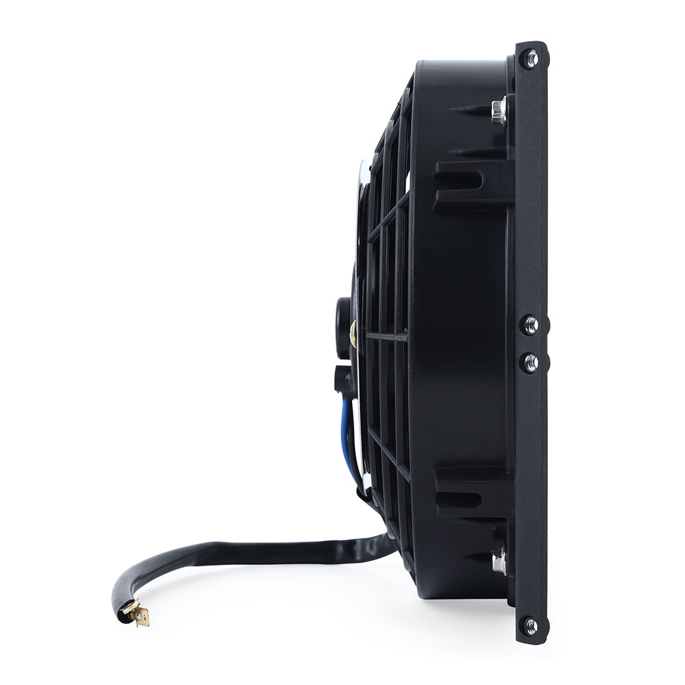 Mishimoto 10" Heavy-Duty Oil Cooler Fan Shroud - Micro Wrinkle Black