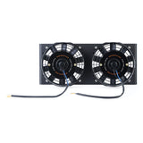Mishimoto 17" Heavy-Duty Oil Cooler Fan Shroud - Micro Wrinkle Black