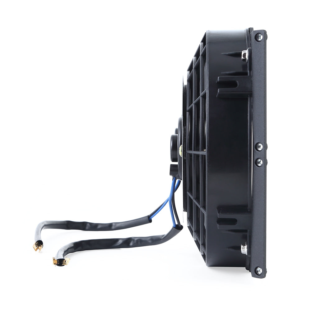 Mishimoto 17" Heavy-Duty Oil Cooler Fan Shroud - Micro Wrinkle Black