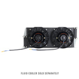Mishimoto 17" Heavy-Duty Oil Cooler Fan Shroud - Micro Wrinkle Black