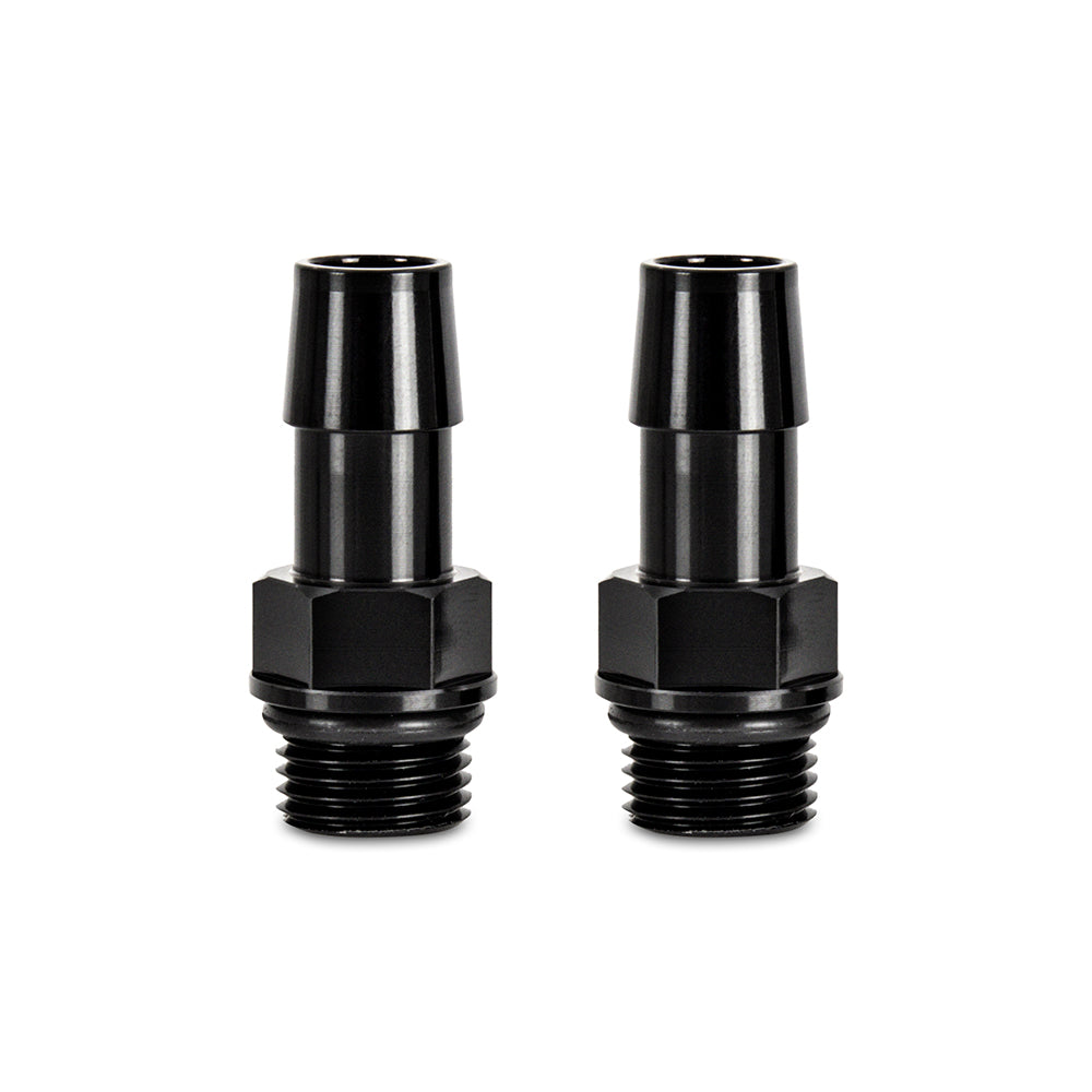 Mishimoto 2pcs M16x1.5 1/2" Aluminium Catch Can Fitting - Black
