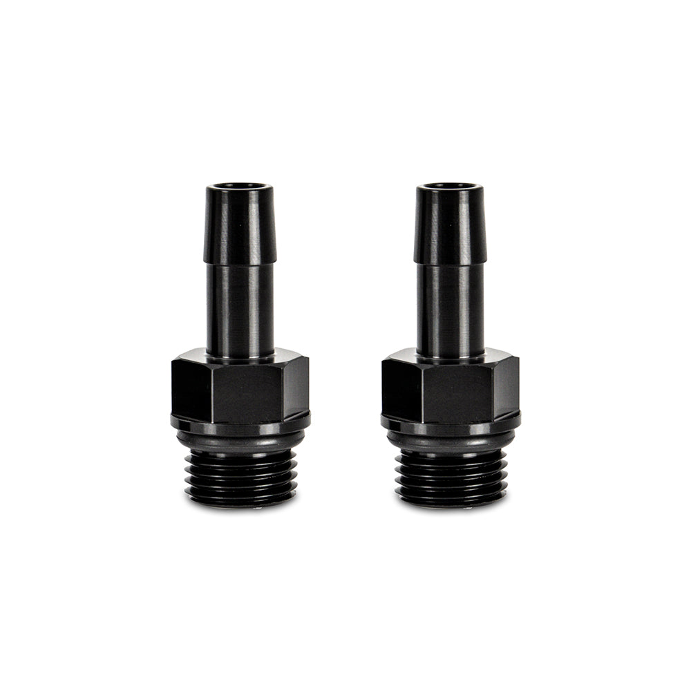 Mishimoto 2pcs M16x1.5 3/8" Aluminium Catch Can Fitting - Black