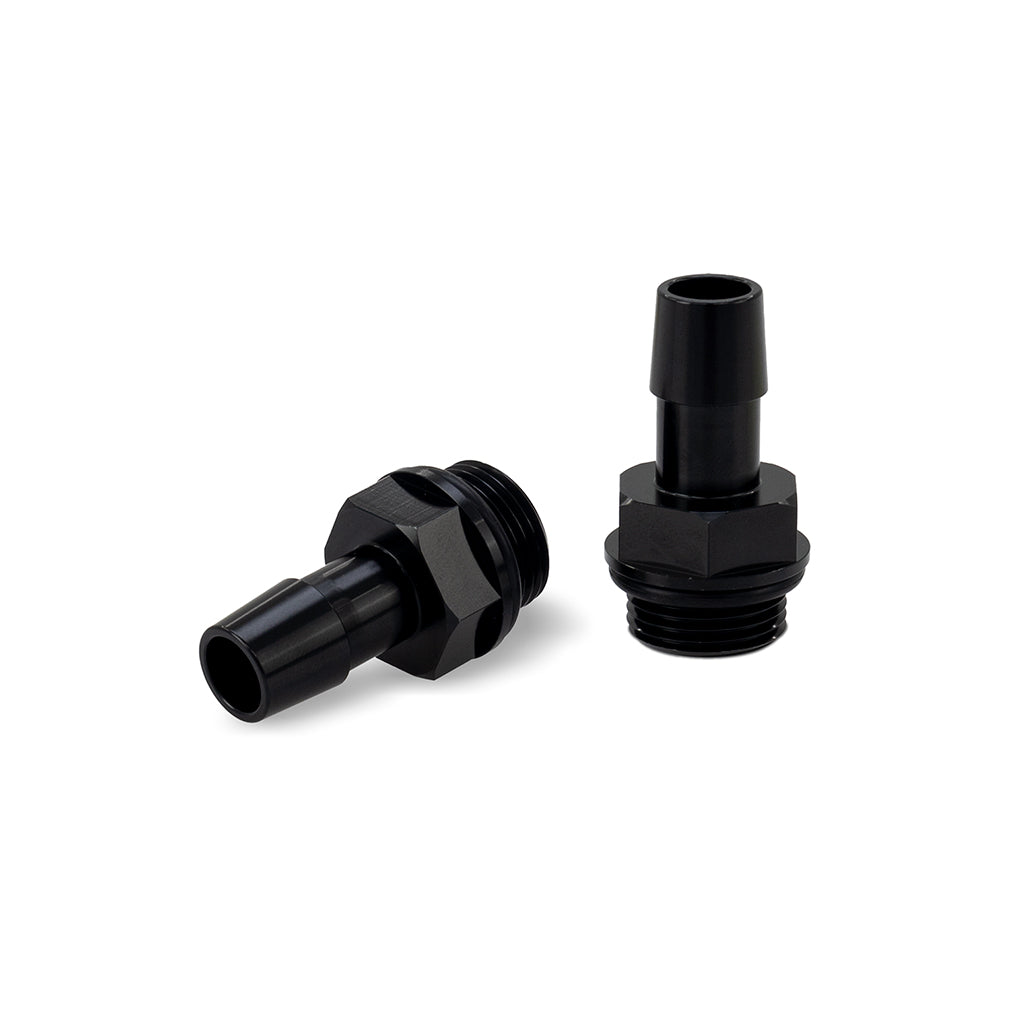 Mishimoto 2pcs. M20x1.5 1/2" Aluminium Catch Can Fittings - Black