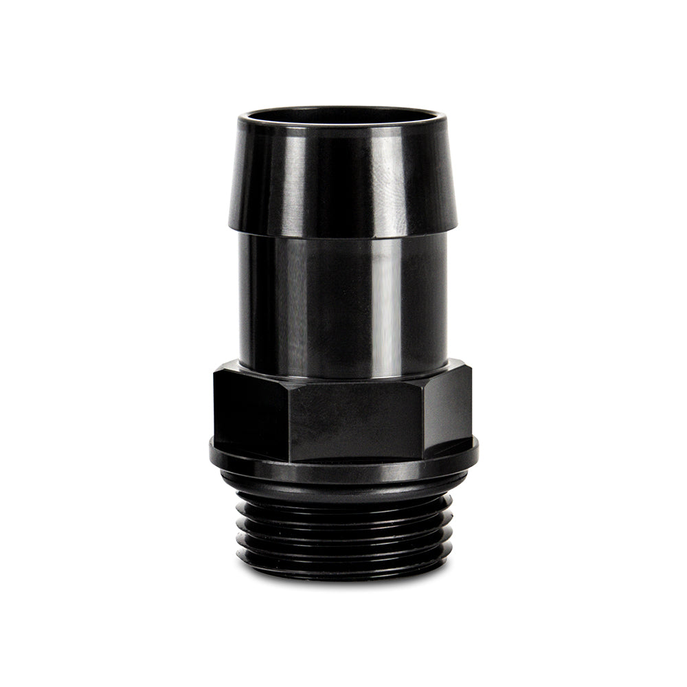 Mishimoto M27x2.0 to 1" Hose Barb Aluminium Catch Can Fitting - Black