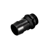 Mishimoto M27x2.0 to 1" Hose Barb Aluminium Catch Can Fitting - Black