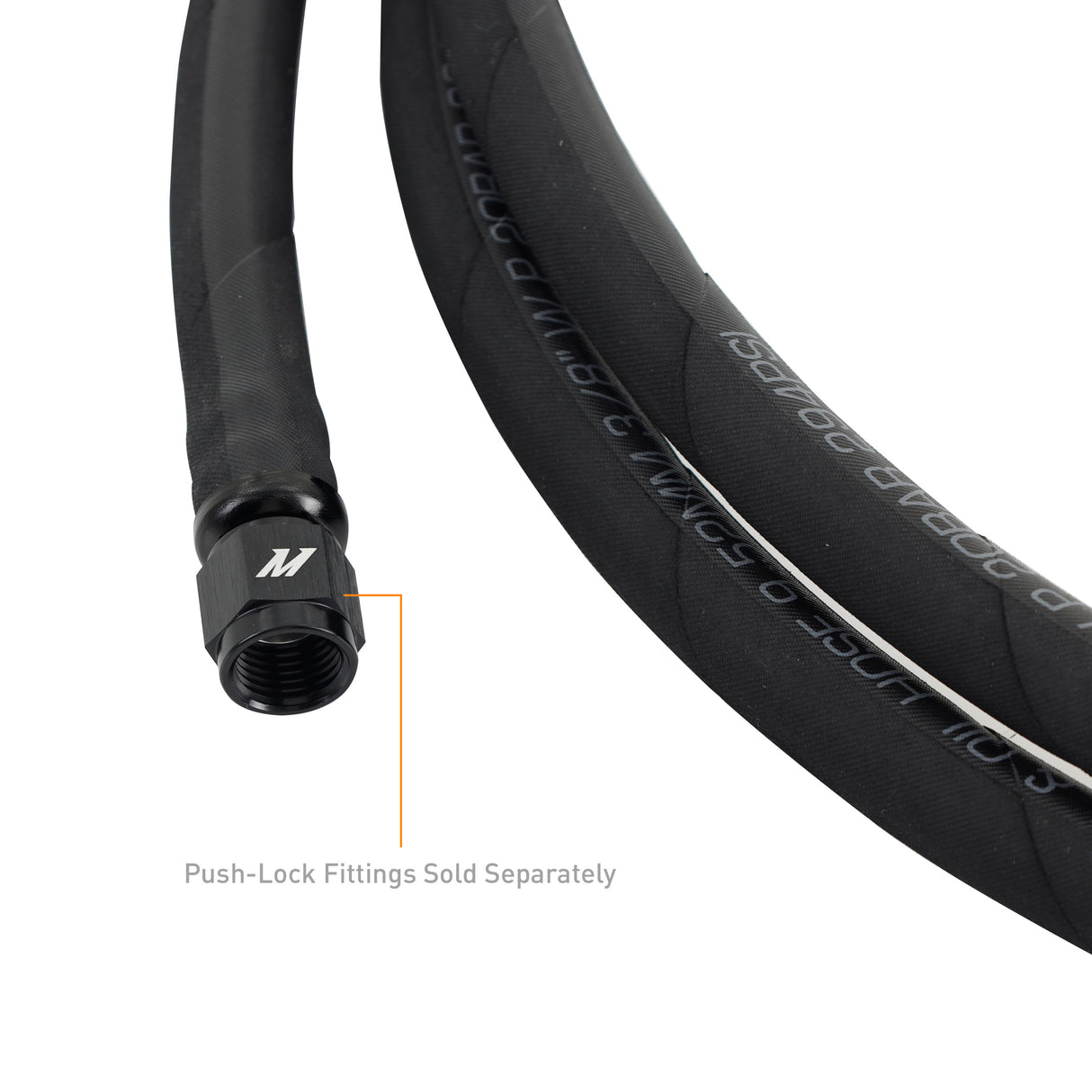 Mishimoto Push Lock Hose - Black -4AN