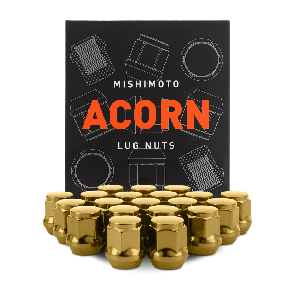 Mishimoto Steel Acorn Lug Nuts M12 x 1.5, 20pc Set