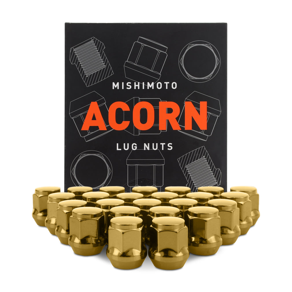 Mishimoto Steel Acorn Lug Nuts M12 x 1.5, 24pc Set