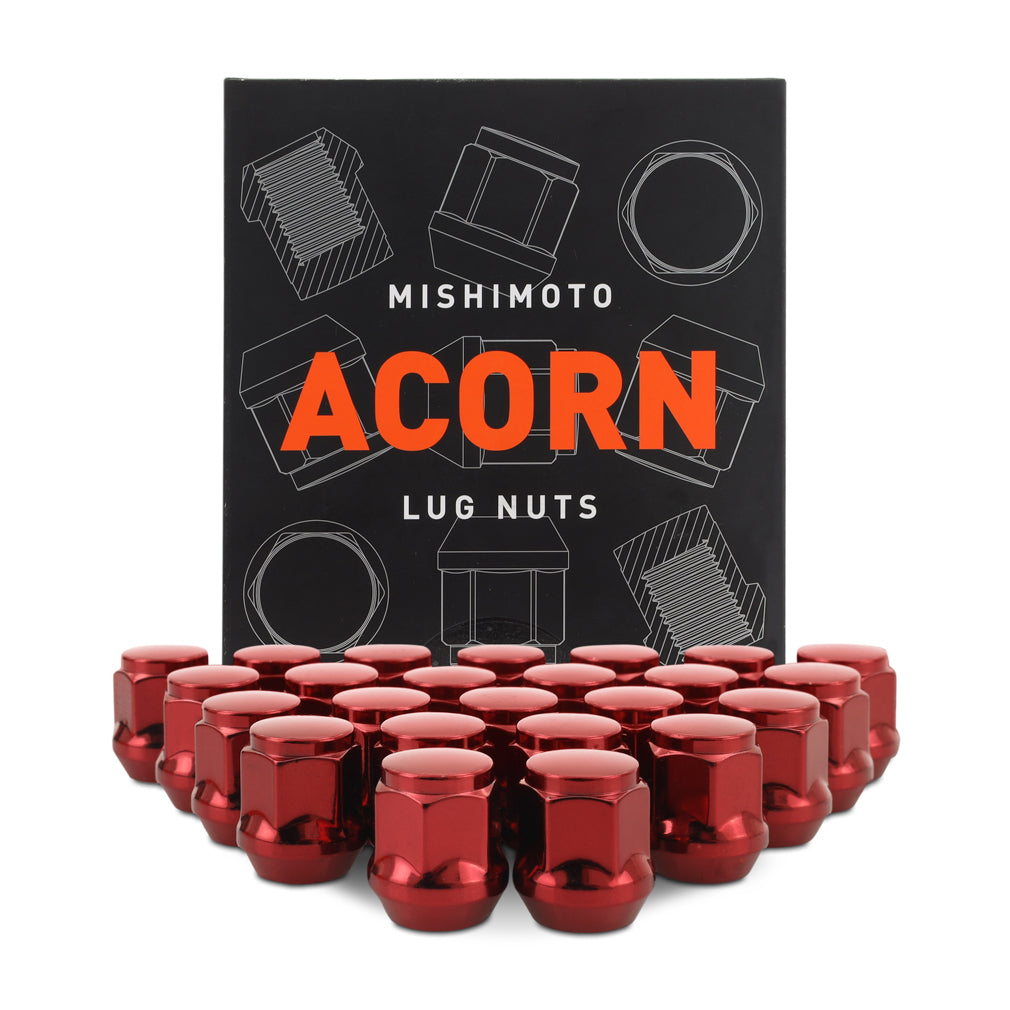 Mishimoto Steel Acorn Lug Nuts M14 x 1.5, 24pc Set