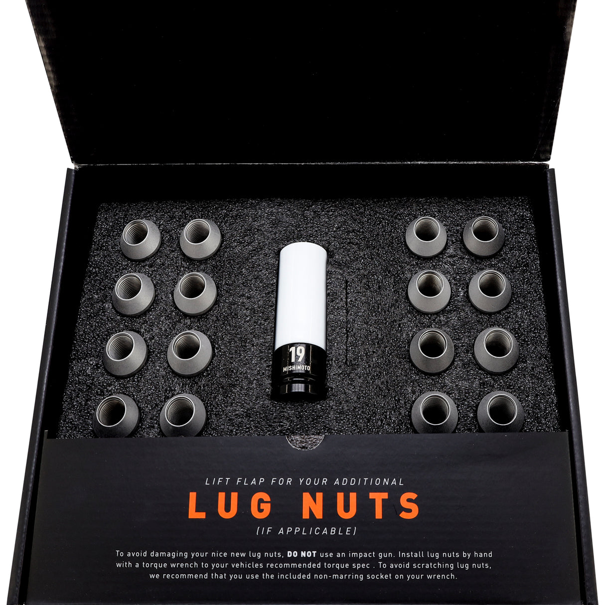 Mishimoto Steel Locking Lug Nuts M14x1.5, 20pc Set