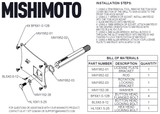 Mishimoto License Plate Relocation Kit