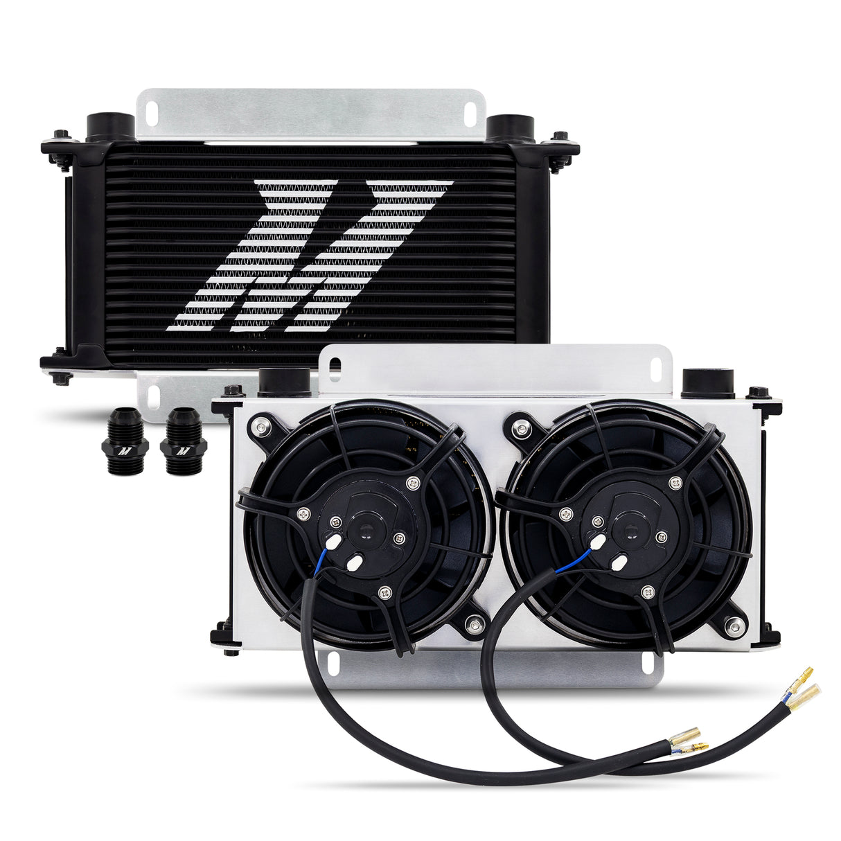 Mishimoto Universal 19-Row Oil Cooler Kit w/ 2x 5" Fans