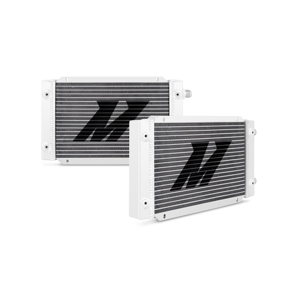 Mishimoto Universal 19 Row Dual Pass Oil Cooler - Silver