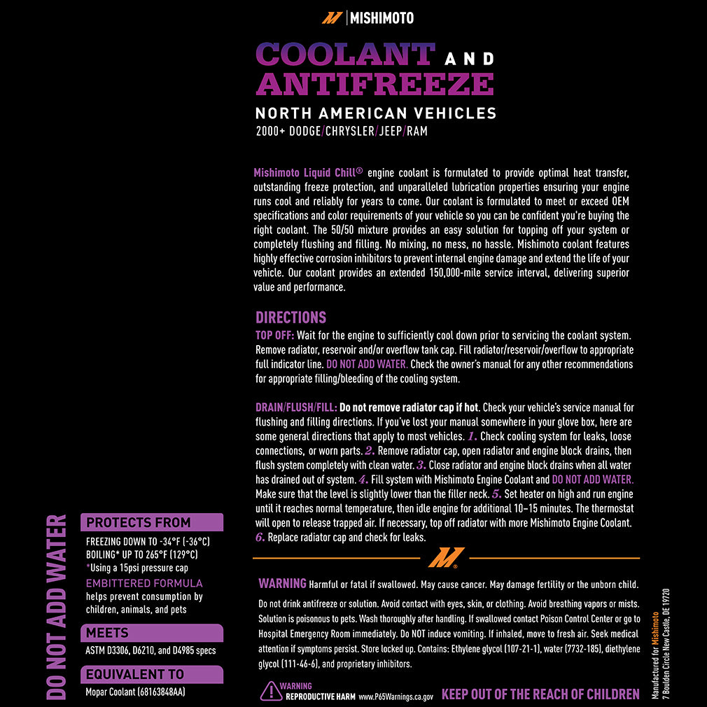 Mishimoto Liquid Chill EG Coolant - Purple