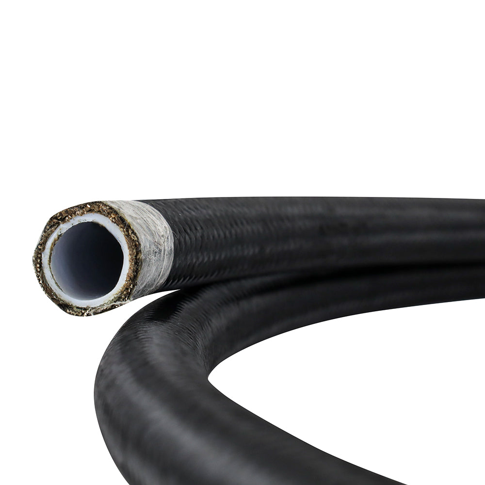 Mishimoto PTFE Braided -6AN 6 Ft. Hose - Black Nylon