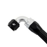 Mishimoto 5ft SS Braided Hose with -10AN Straight/90 Fittings - Black Nylon