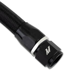 Mishimoto 3ft SS Braided Hose with -10AN Straight/90 Fittings - Black Nylon