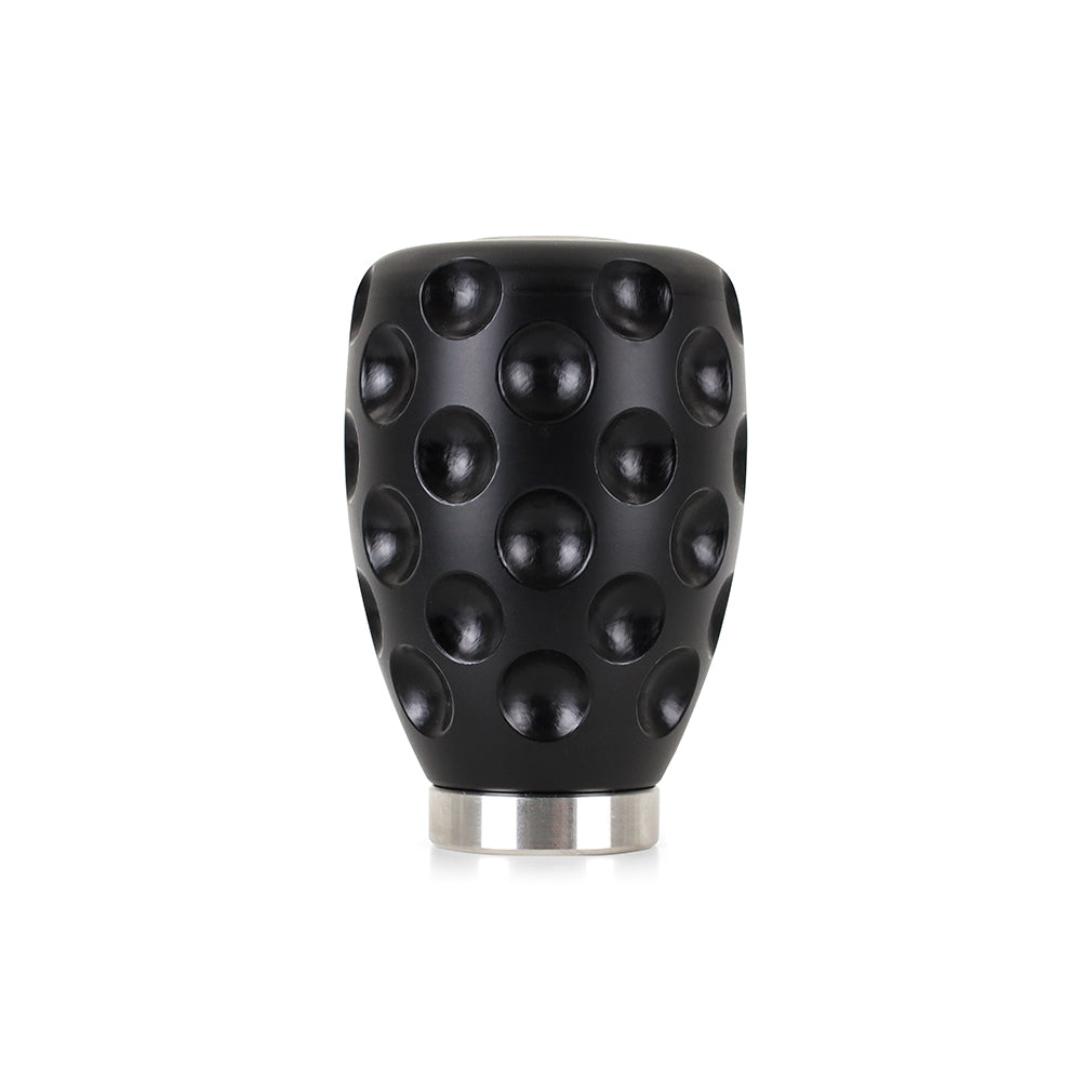 Mishimoto Steel Core Dimple Shift Knob - Black Delrin