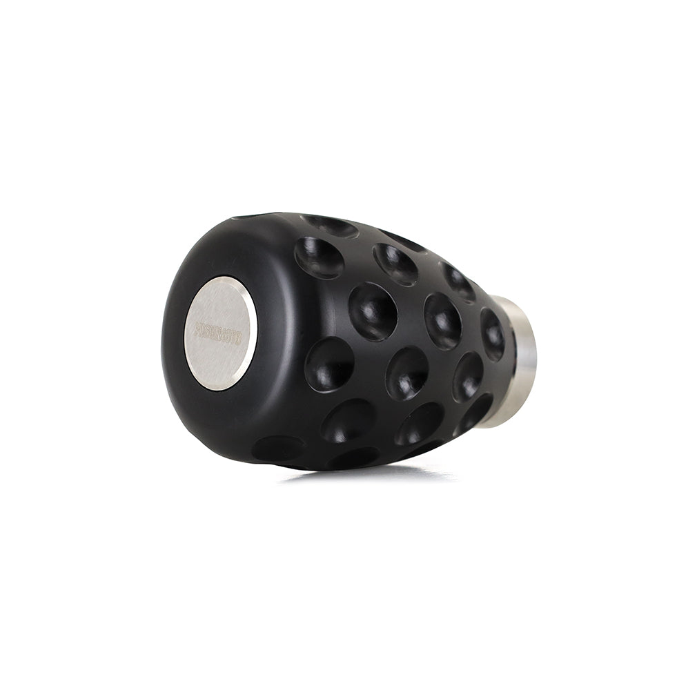Mishimoto Steel Core Dimple Shift Knob - Black Delrin