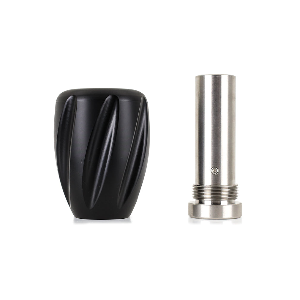 Mishimoto Steel Core Twist Shift Knob - Black Delrin