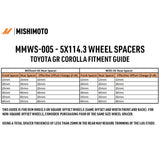 Mishimoto Wheel Spacers (5x114.3 PCD/60.1 CB/M12)