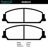 Project Mu HC-EP Front Brake Pads