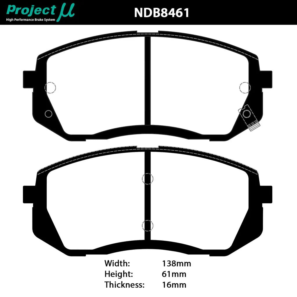 Project Mu Type HC+ Front Brake Pads
