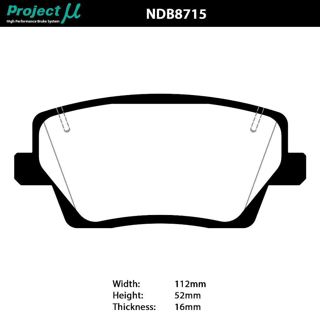 Project Mu Type HC+ Rear Brake Pads