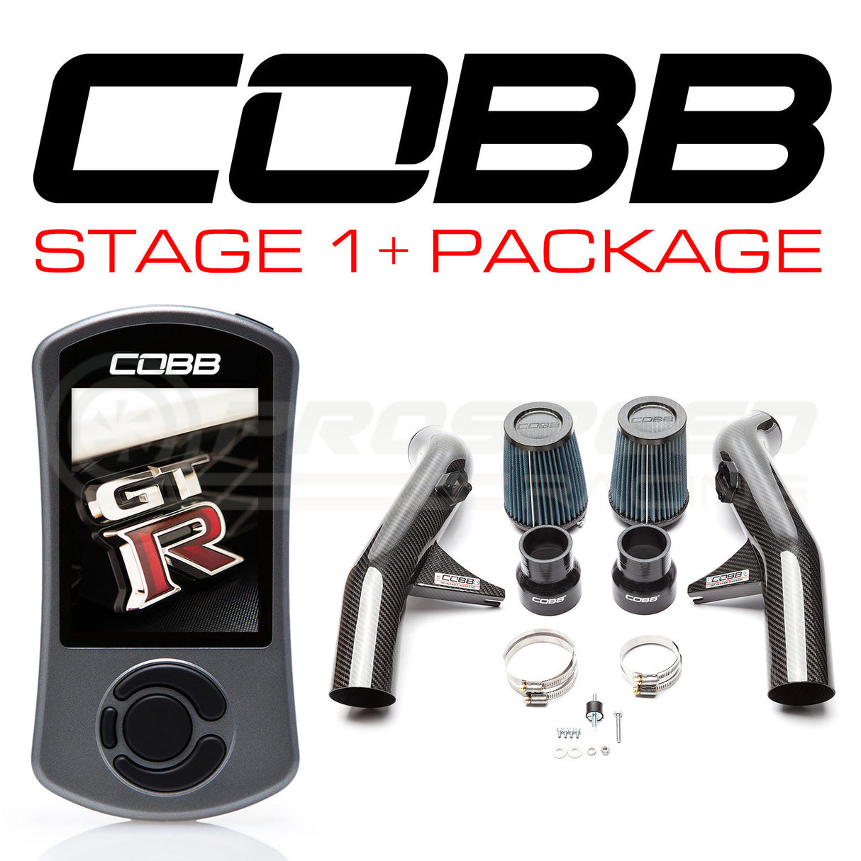 Cobb Tuning Stage 1 + Carbon Fibre Power Package Nissan GTR R35 14-16 (No TCM Flashing) NIS007011PCF