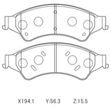 NRS Heavy Duty Semi Metallic Brake Pads