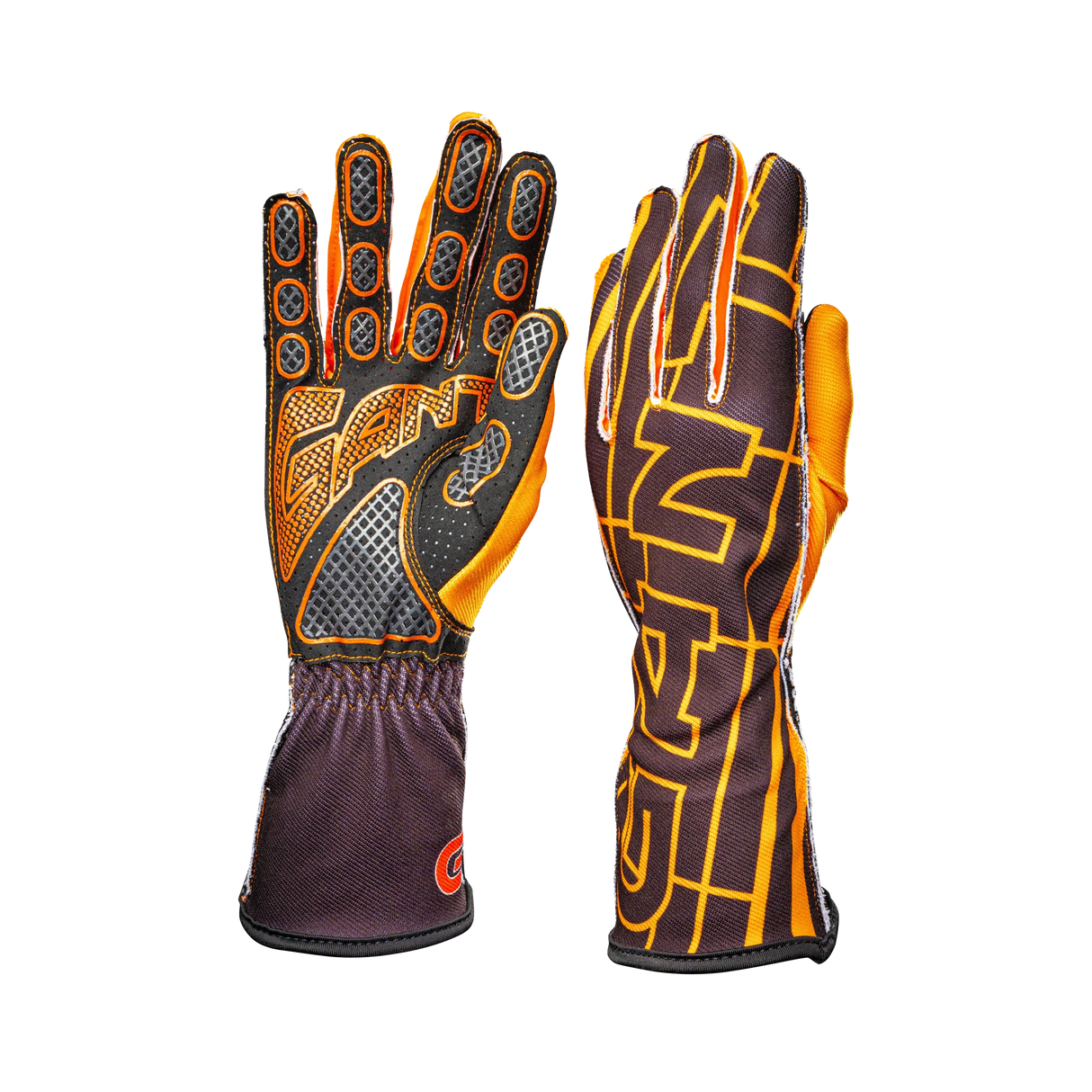 GNT Motorsport Sim Racing Gloves - Orange Crossover