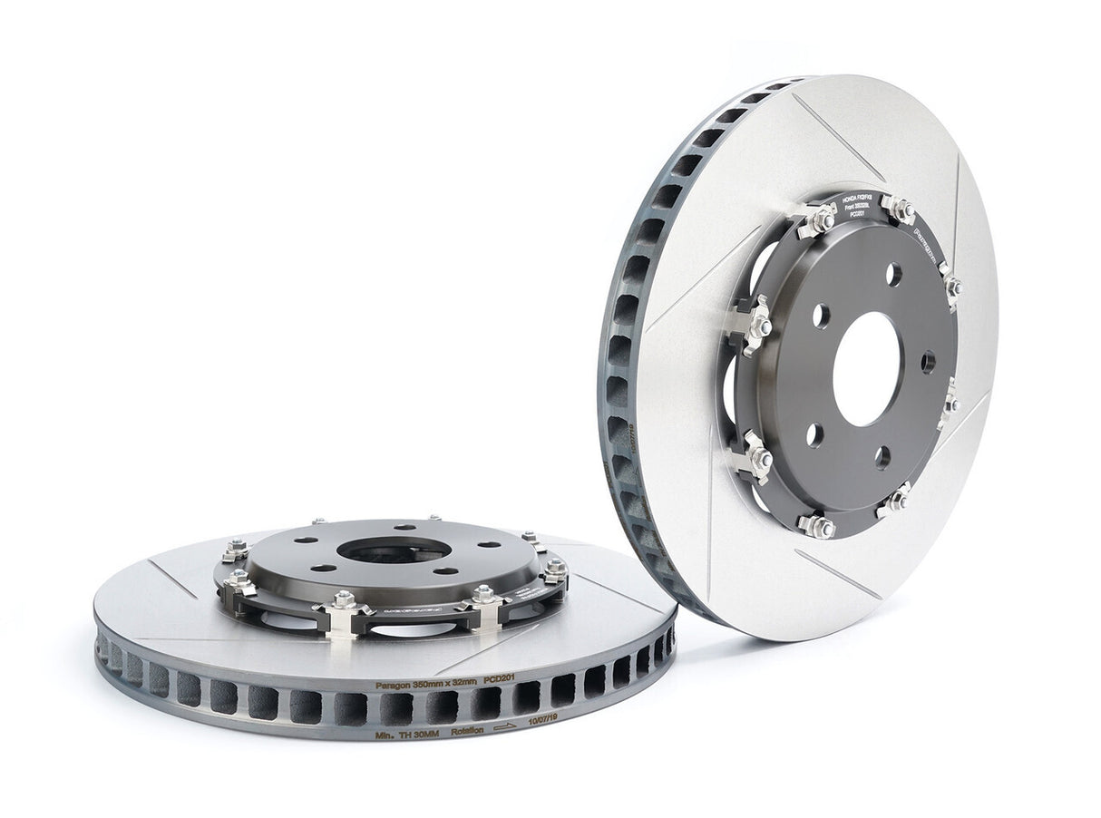 Paragon 2-Piece Front Brake Rotors Pair 300x25mm Honda Integra Type R DC5 P2R.018.300.250.16400.08.