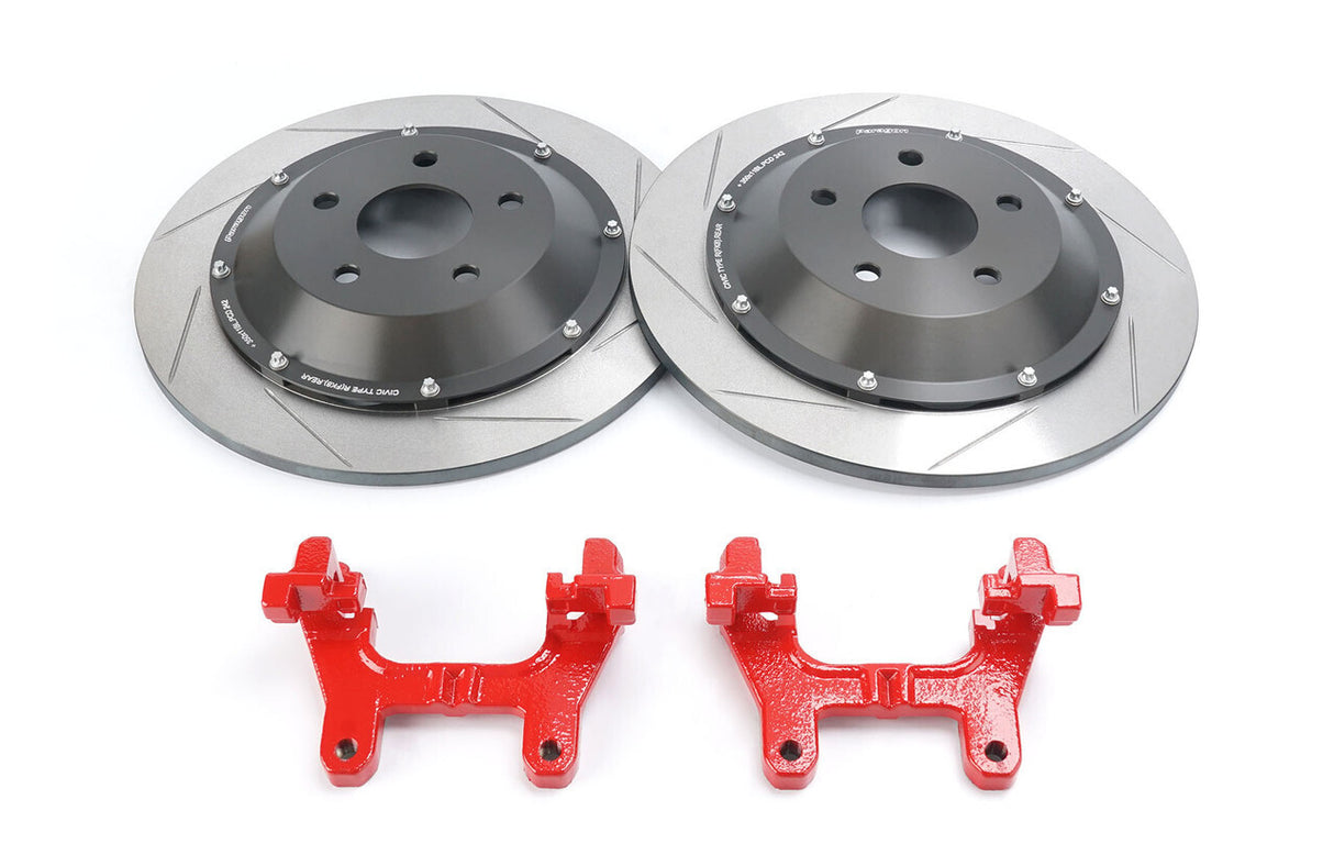 Paragon 2-Piece Rear Brake Rotors Pair 350x11mm Honda Civic Type R FK8/FL5 P2R.021.340.110.23200.01.