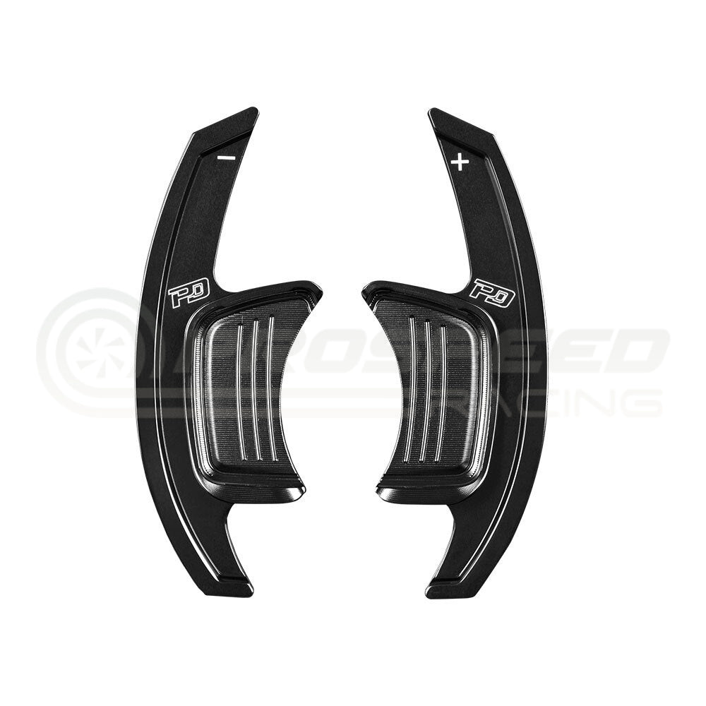 LEYO Billet Paddle Shift Extension V4 Black - Audi A3, S3 8V/A4, S4 B9/TT, TTS 8S/A5 F5 PA004B | PSR