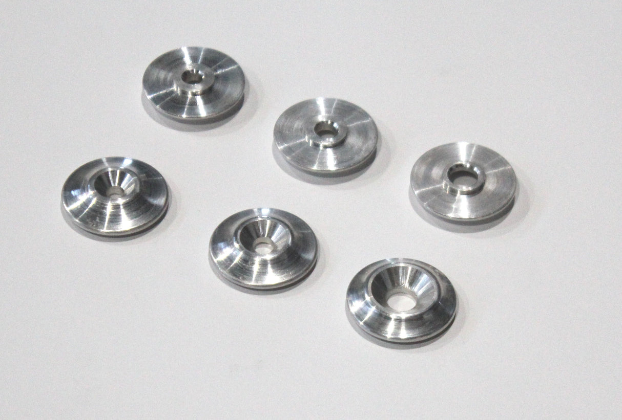 PE Racing Aircraft Style Load Spreading Washers w/ Locating Shoulder - 10 Pack