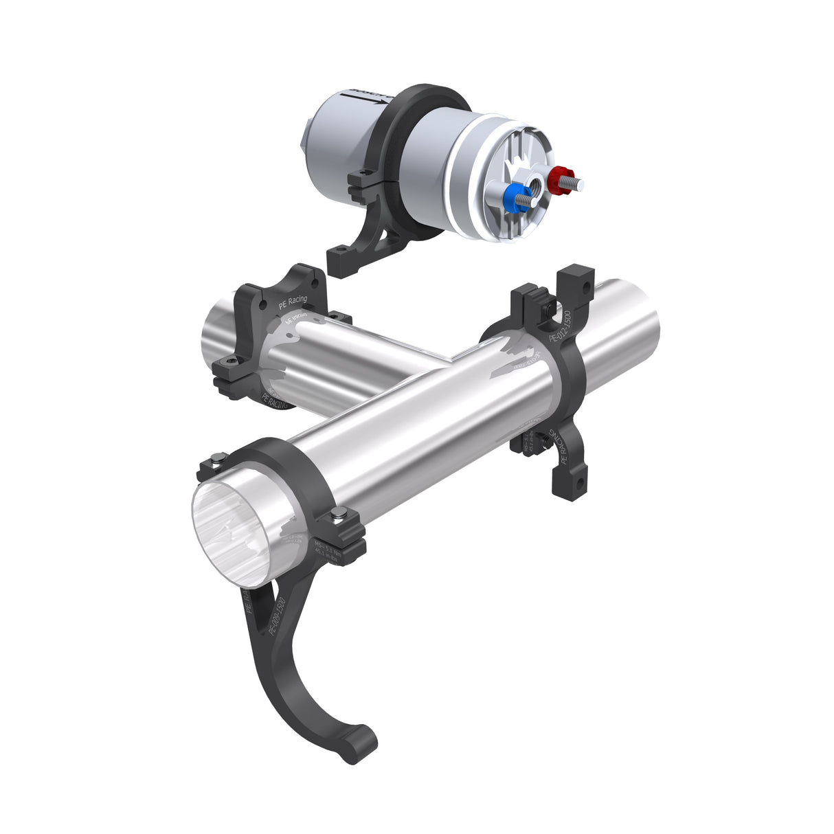 PE Racing Tube to Panel Mounting Bracket Clamp