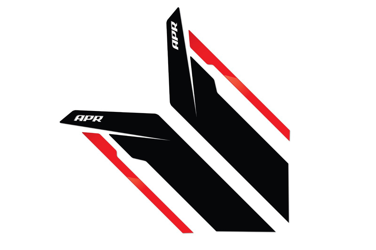 APR Sideburn Sticker Kit Black/Red PM100332 | Pro Speed Racing