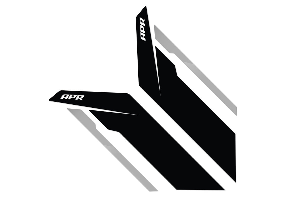 APR Sideburn Sticker Kit Black/Silver PM100334 | Pro Speed Racing