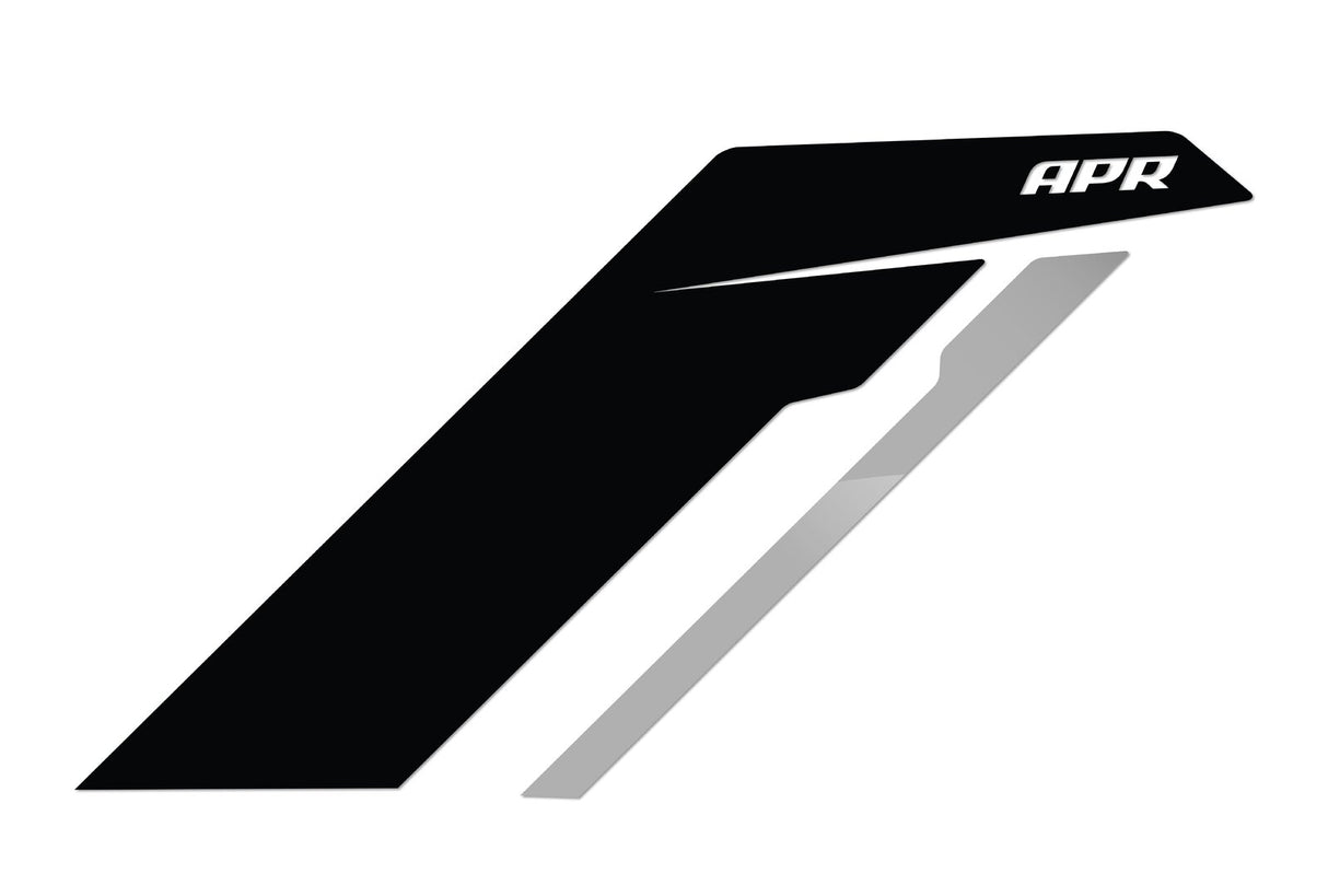 APR Sideburn Sticker Kit Black/Silver