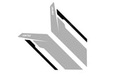 APR Sideburn Sticker Kit Silver/Black PM100335 | Pro Speed Racing