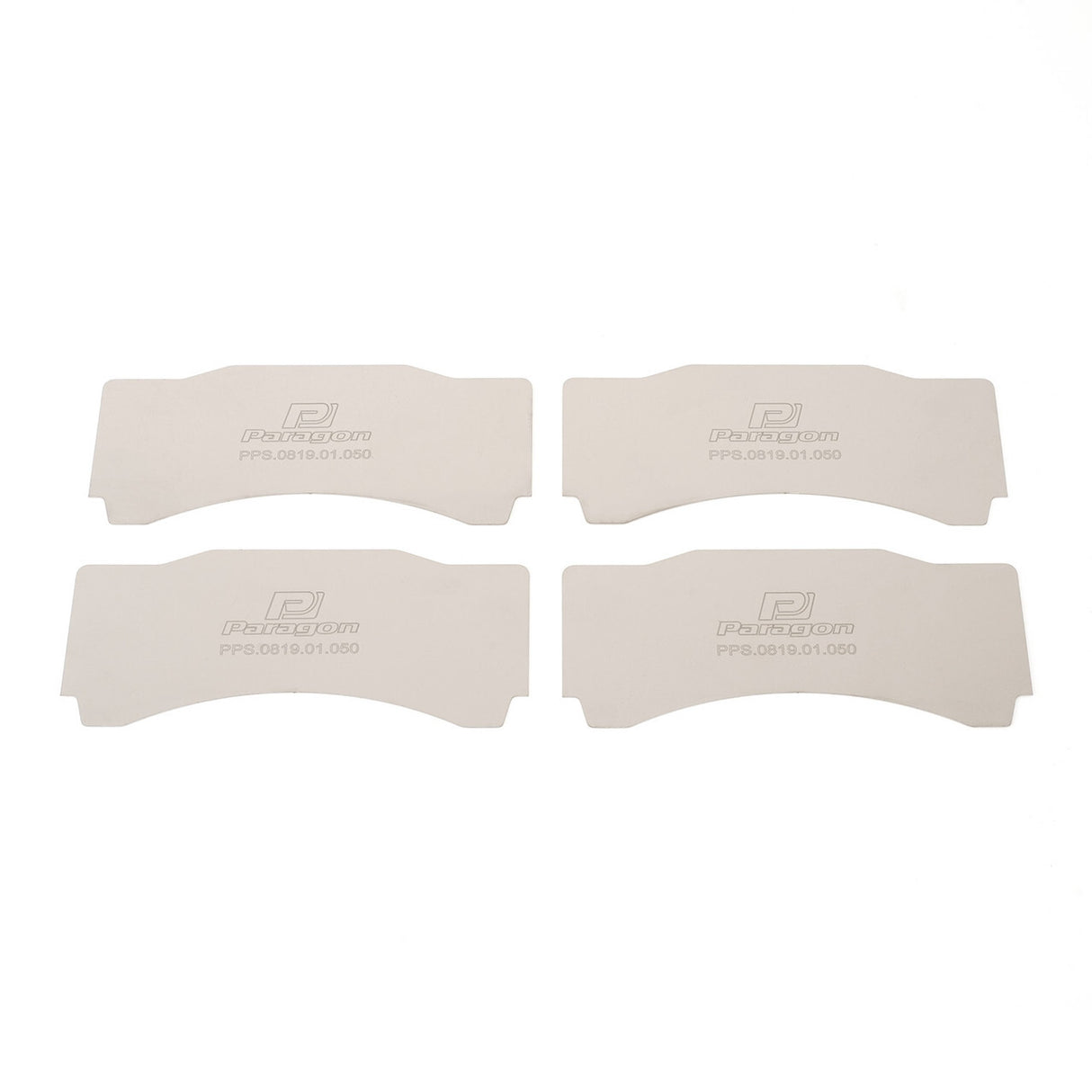 Paragon PPS819 Titanium Brake Pad Shims Suit Alcon/AP Racing Calipers (CAR89/CR6420/TA6+)