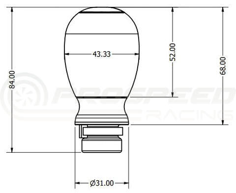 PRL Motorsports Billet 6061 Shift Knob