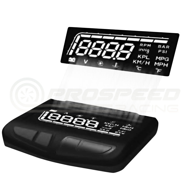 Prosport HUD Heads Up Display OBDII Gauge Kit PSHUDOBDII-2 | Pro Speed Racing
